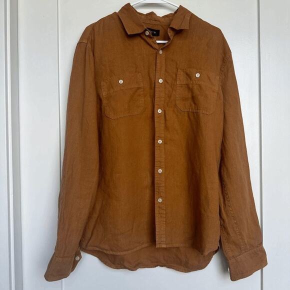 NWT Joe's Mens Butterscotch Button Down Workwear Shirt Size M JWHL1071 - Picture 4 of 13